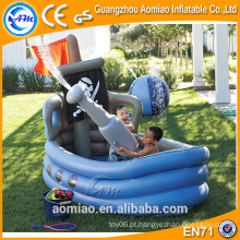 Custom barco em forma de piscina inflável profunda banheira de hidromassagem para crianças